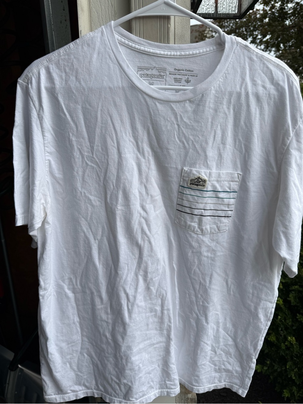 Patagonia Men's White Pocket T-Shirt